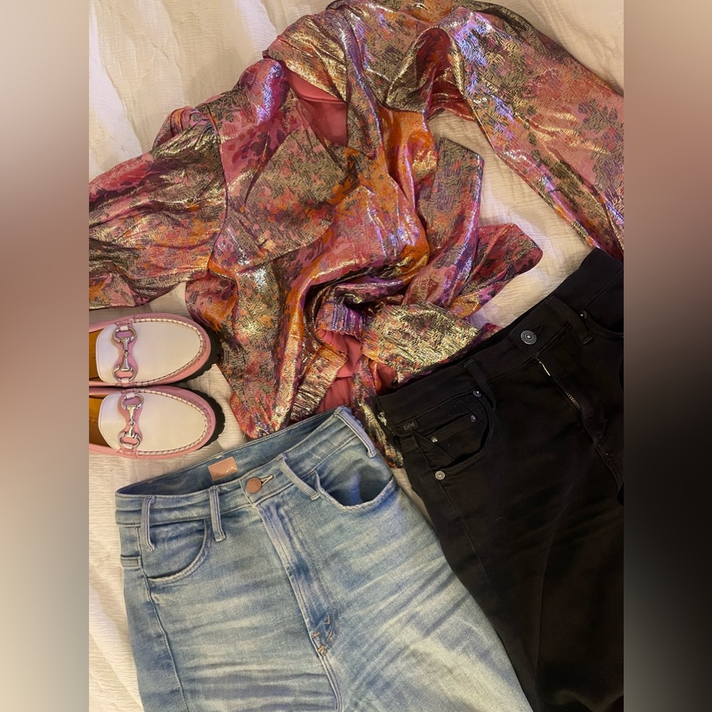 RAMY BROOK METALLIC TOP